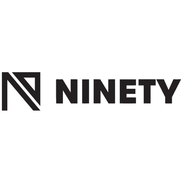 nintey apparel horizontal logo black