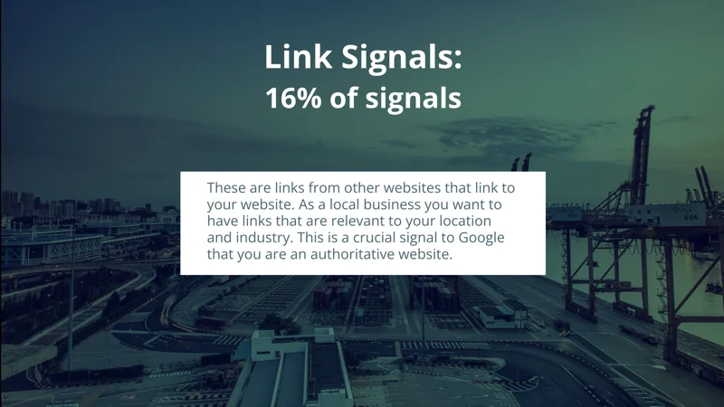 google link signals 16 percent