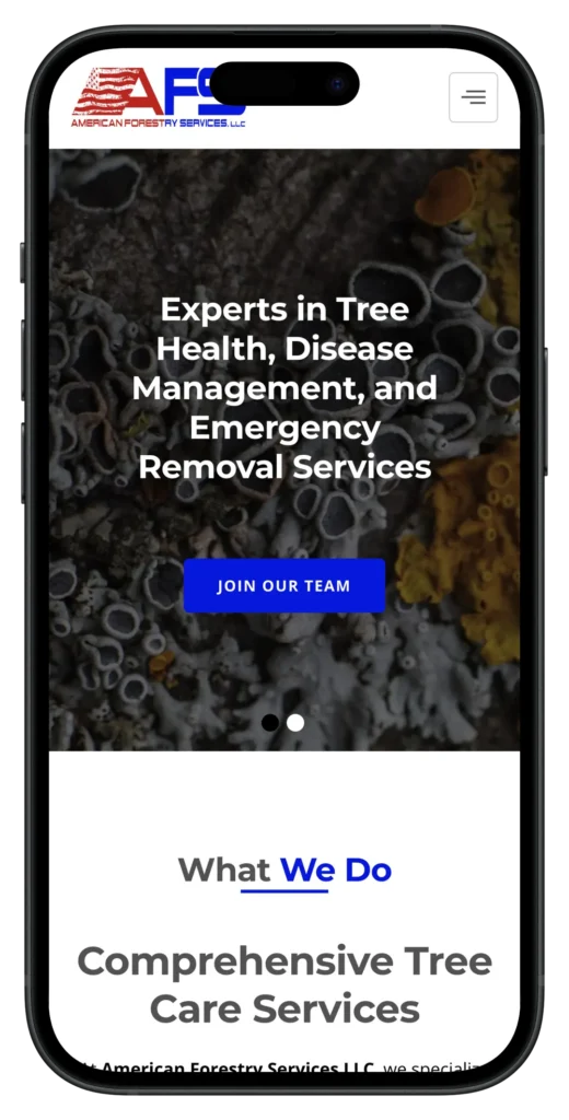 american forestry services website on mobile device trans bkg